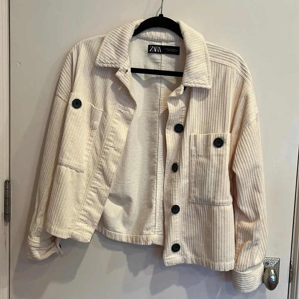 Zara Corduroy Shirt Jacket - Picture 2 of 6